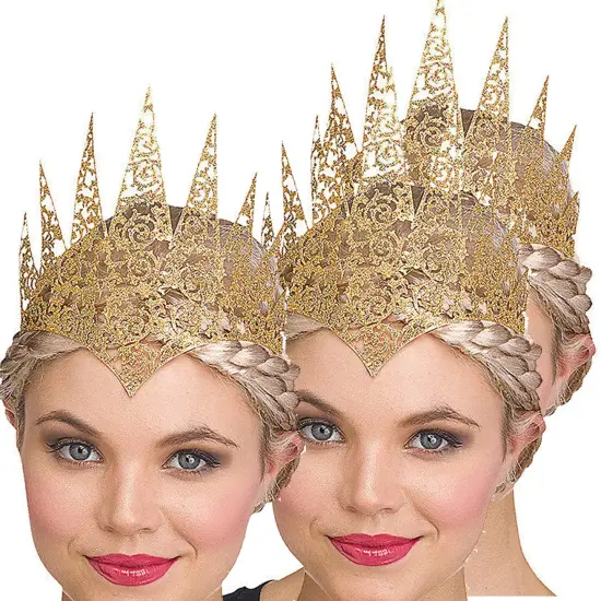 Gold Flexible Glitter Crown Holographic Finish {1}