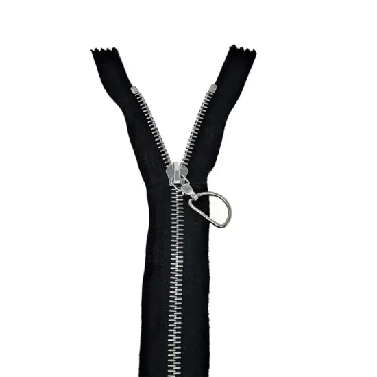 Black Riri Jacket Zipper Open Bottom, Separating 6MM 15 inches for Jackets, Coats, Outerwear, Sportswear, Leatherwork and More {1}