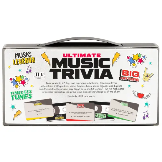 Professor Puzzle: Ultimate Music Trivia - Party Game, 300 Questions In 3 Categories: Timeless Tunes, Music Legends & Big Hits, Ages 12+ {3}