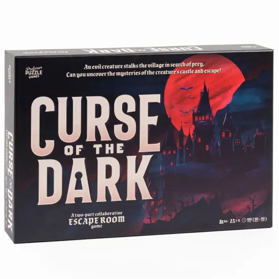 Professor Puzzle: Curse Of The Dark - A 2-Part Collaborative Escape Room Game, Uncover The Mysteries Of The Creature's Castle, Ages 14+, 1-6 Players {1}