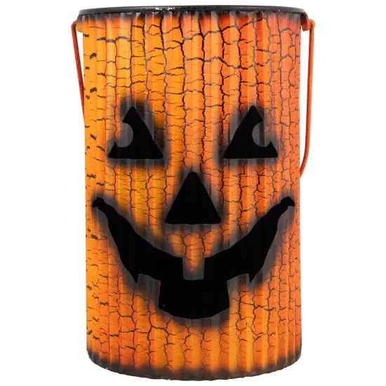 Northlight Metal Jack O' Lantern Lantern Set Halloween Decoration - Orange - Set of 3 {6}
