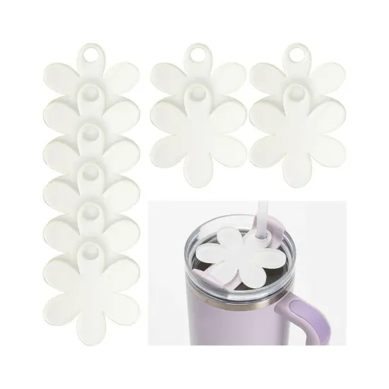 Craft Express 10 Pack 40oz Tumbler Acrylic Flower Sublimation Name Tags {1}