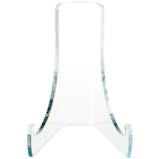 Plymor Clear Acrylic Flat Back Easel with Deep Support Ledges, 3" H x 2.25" W x 2.5" D {3}
