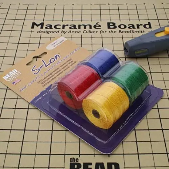 The Beadsmith Beadcord Tube of 4 Mixed Colors Primary Color Mix {5}