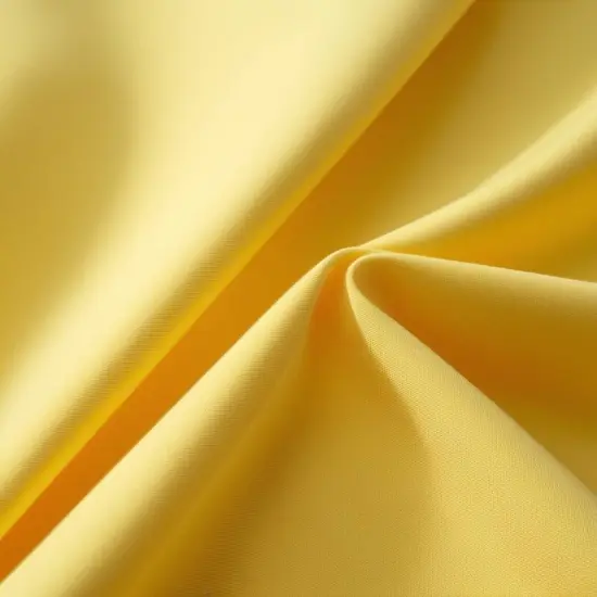 1 Yard Poly Poplin Fabric 58/60'' Inches Wide Wrinkle Resistant Material for Apparel and Tablecloths Light Yellow {1}