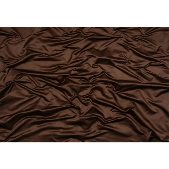 1 Yard Chocolate Brown Silk Duchesse Satin Premium Luxury Fabric Perfect for formal dresses, 59 Inches Width {3}