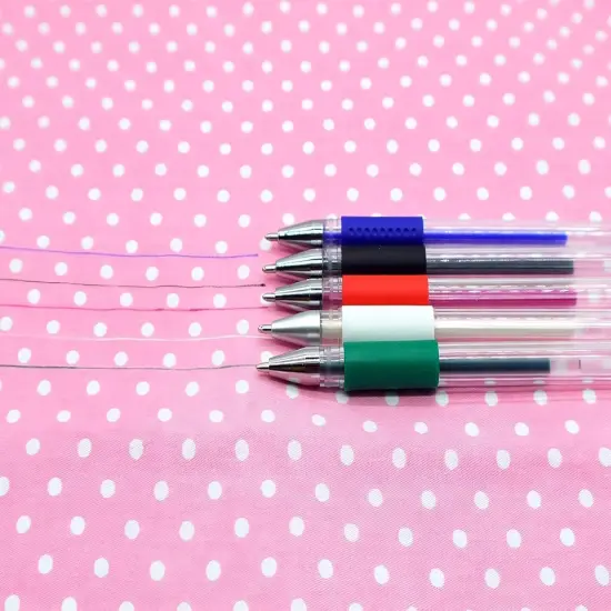 Heat Erasable Fabric Marking Pens (5 Colors) {4}