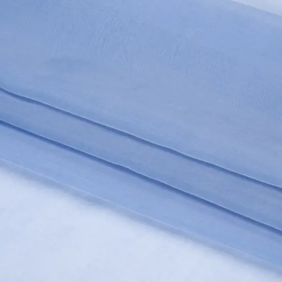 1 Yard Periwinkle Silk Voile Chiffon Like Fabric Lightweight Sheer, 54 Inches Wide {4}