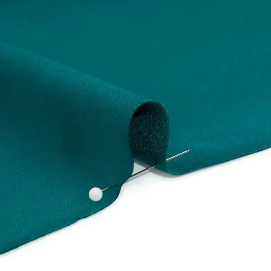 1 Yard Deep Teal Silk Crepe Back Satin Elegant Solid Smooth Luxury Fabric 44 inch Width {2}