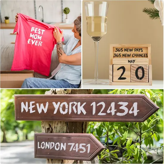 36Pcs Reusable Letter Stencils(Painting) {4}