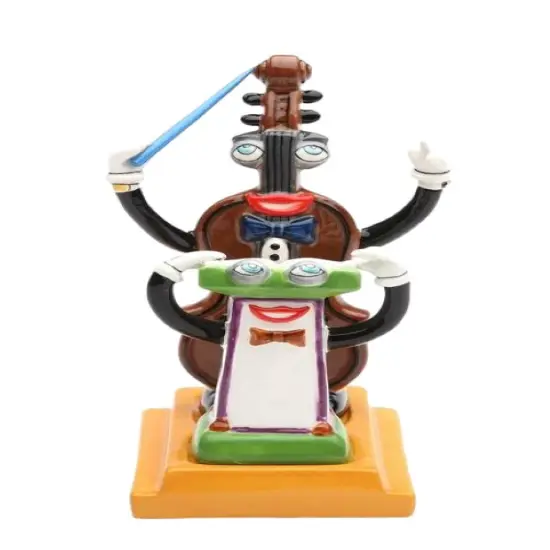 Ceramic Music Conductor and Podium Salt and Pepper Shakers, Home Decor, Kitchen Decor, Gift for Musician, String Instrument {3}