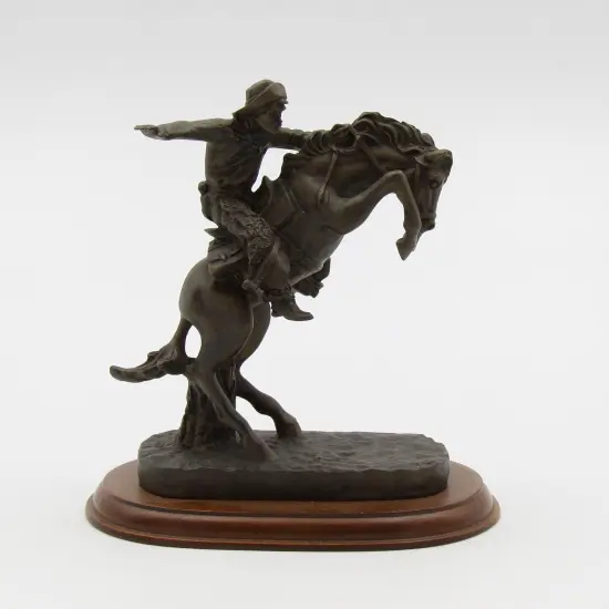 Cowboy Riding Horse Figurine, Home D&eacute;cor, Gift for Him, Gift for Dad, Gift for Son, Office D&eacute;cor, Game Room Decor {3}