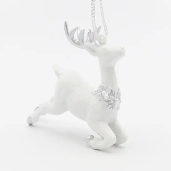 Ceramic Christmas Decor Silver Reindeer Ornament, Home D&eacute;cor, Gift for Her, Gift for Mom, Kitchen D&eacute;cor, Christmas D&eacute;cor {3}