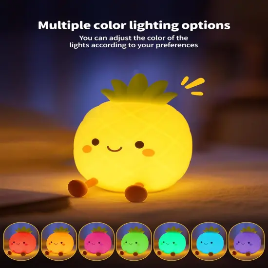 Nursery Night Light for Kids, Bedside Touch Lamp {3}