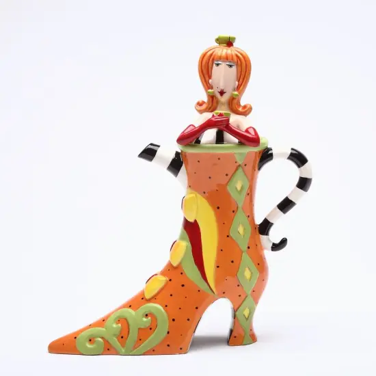 Ceramic High Heel Shoe Teapot, Gift for Her, Gift for Mom, Kitchen D&eacute;cor, Tea Party D&eacute;cor, Caf&eacute; D&eacute;cor {3}