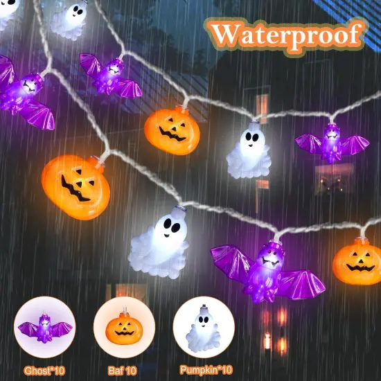 Halloween Lights Decorations, 16.4FT {2}