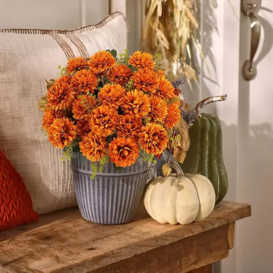 2 Bundles Artificial Fall Flowers Table Decor {2}