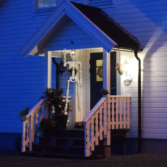 3FT Full Body Posable Halloween Skeleton - Halloween Decorations {4}