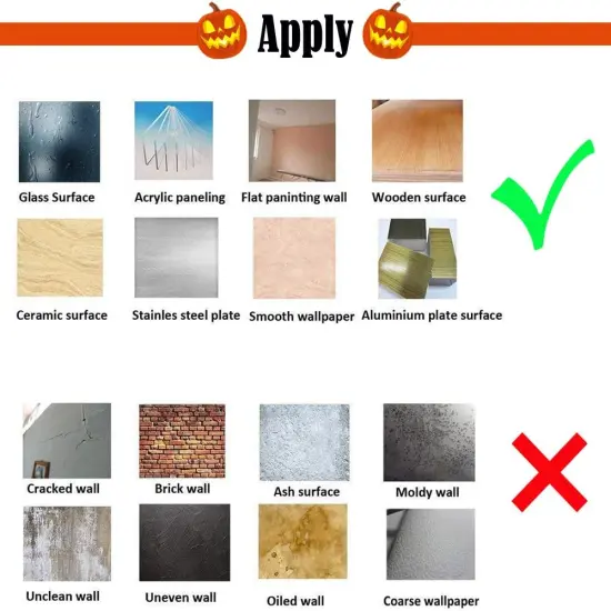 Happy Halloween Home Decor Wall Stickers Witch Bats Spiders Pumpkin {4}