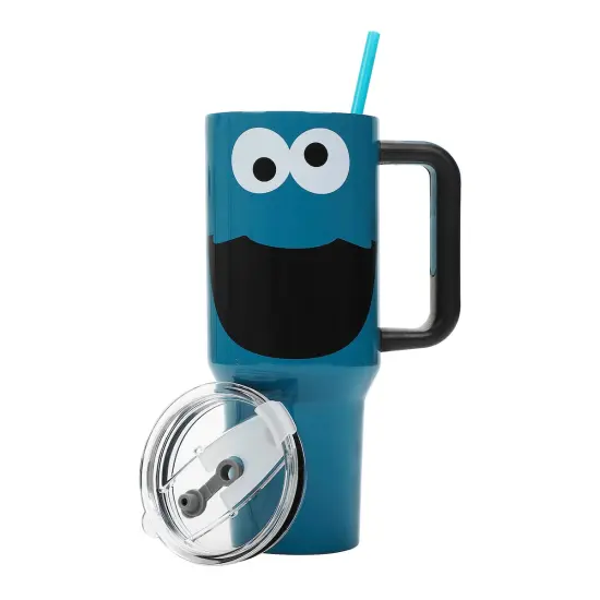 Cookie Monster 40oz Blue Tumbler {2}