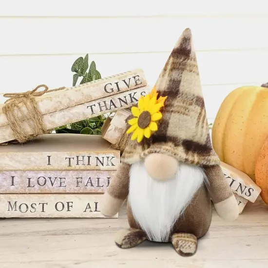 2 Fall Gnomes Plush - Table Centerpiece {4}