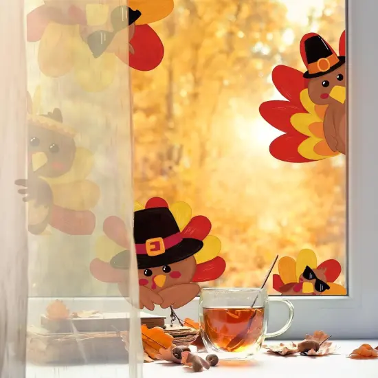 Thanksgiving Turkey Window Decal - 4 Sheets {5}