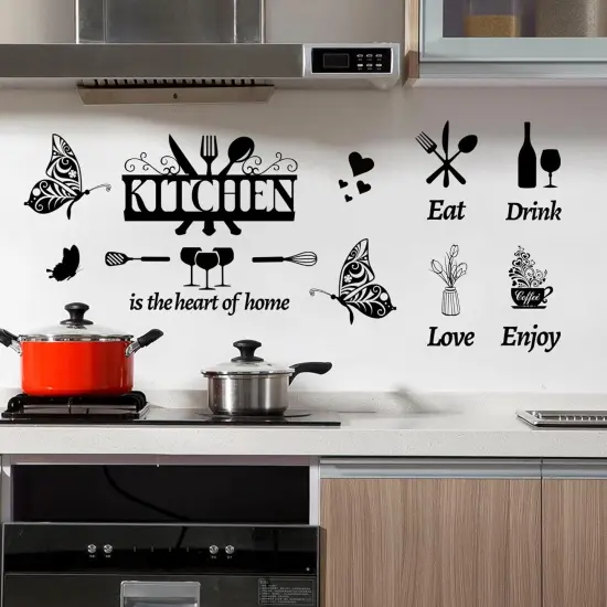 Large Kitchen Wall Decals Dining Room Quotes Wall Stickers {4}