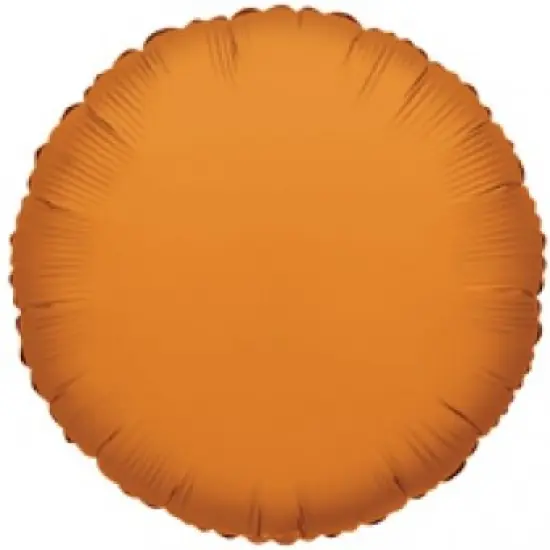 Orange Round Mylar Balloon 18" {1}