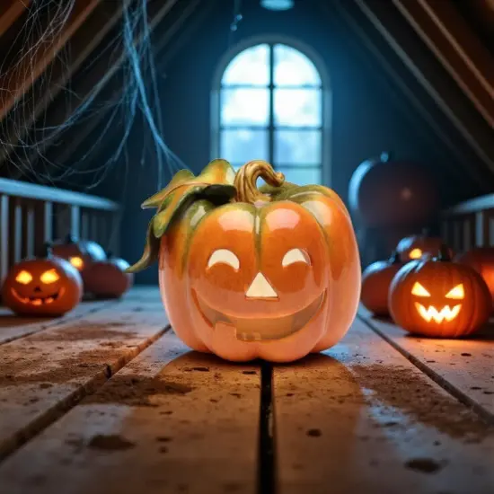 Ceramic Jack-o-Lantern Pumpkin Tealight Candle Holder, Home Décor, Gift for Her, Gift for Mom, Kitchen Décor, Fall Décor, Halloween Décor {1}