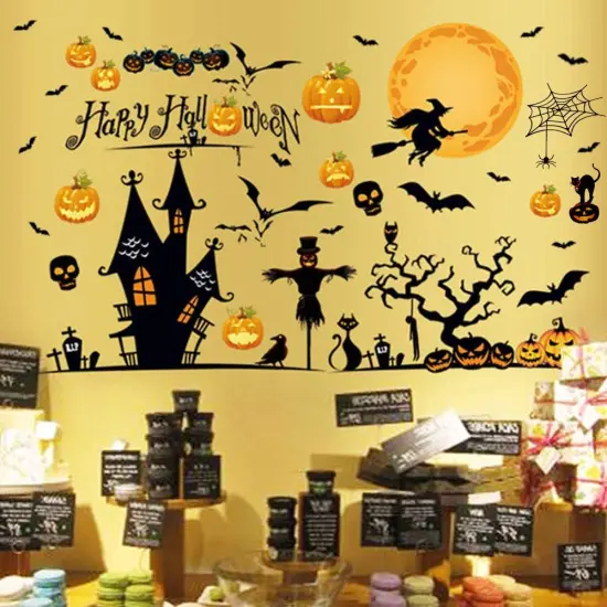 Happy Halloween Removable Wall Stickers {1}