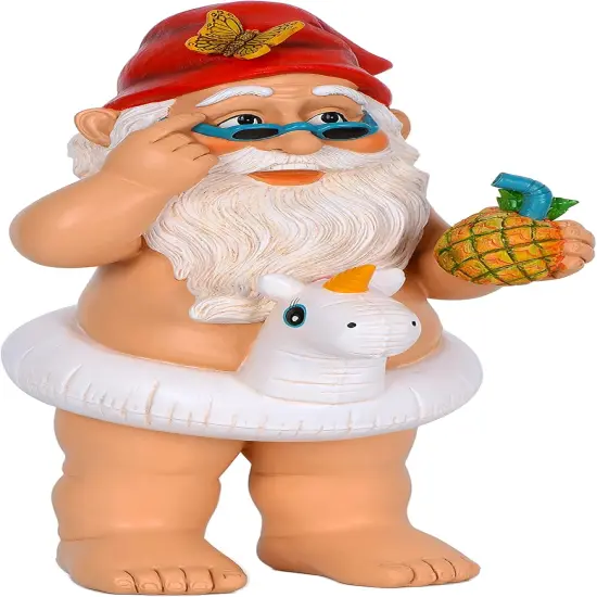 Garden Gnome with Unicorn - 9 Inch {1}