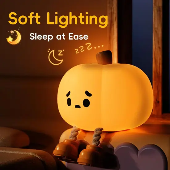 Cute Silicone Starry Night Light Pumpkins {2}