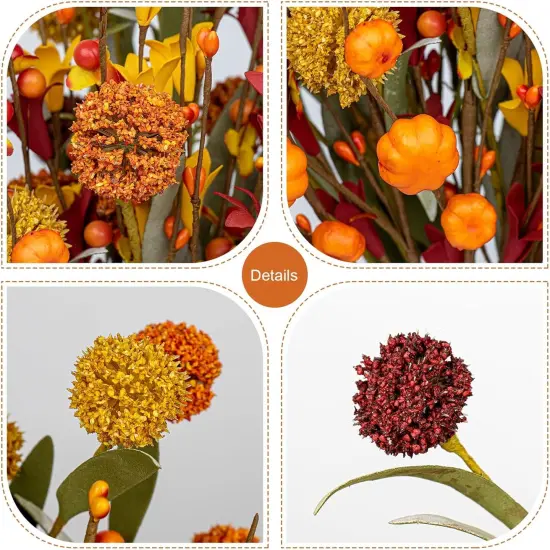 12 Pack Fall Floral Picks - 17 Inch {5}