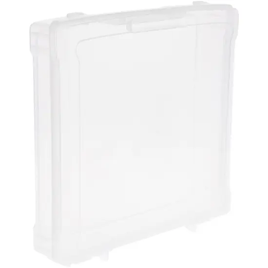 Pioneer Plastics MSB01C Clear Scrapbook Storage Supplies Container, 13.75" W x 13" D x 2.875" H {1}