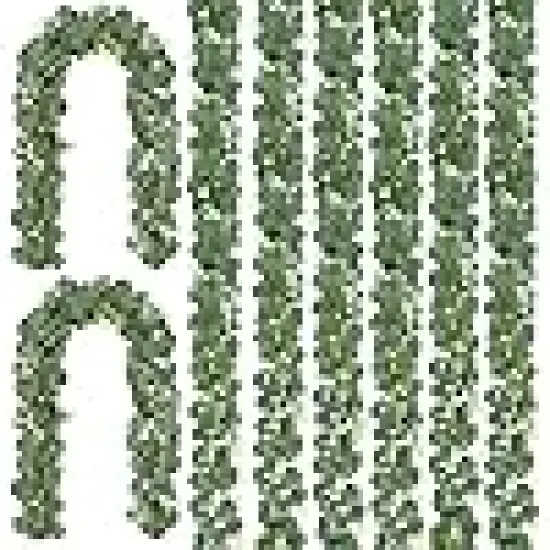 Artificial Eucalyptus Flowers Leaves Table Greenery Garland Wreath Vines {1}