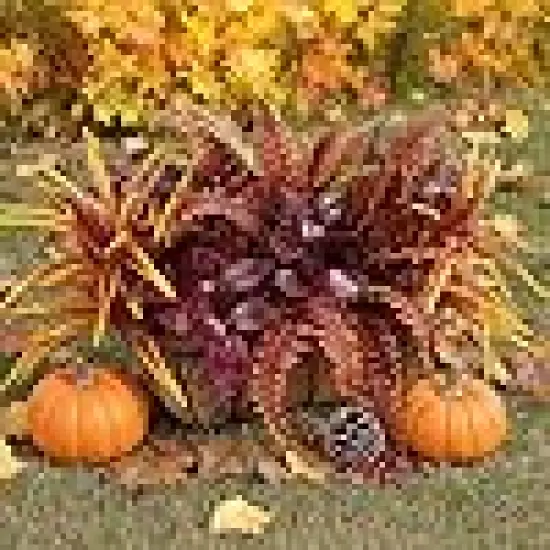 rtificial Fall Plants for Autumn Outdoor Decor Realistic Faux Greenery {2}