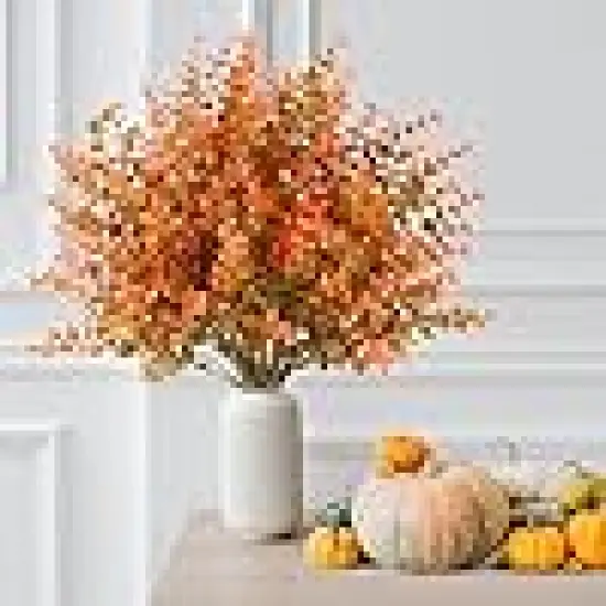 Artificial Eucalyptus Fall Plant Fake Bushes Boxwood Shrubs Outdoor {6}