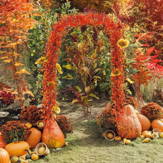 Fake Eucalyptus Leaves Greenery UV Resistant Faux Hanging Vine Plants Indoor {6}