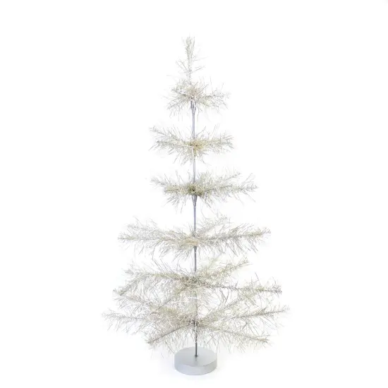 Cody Foster 29.0 Inch S Silver Mylar Tabletop Tree Christmas Decorative Tree , Christmas Decor 2 Ft Elegant Christmas Classic {1}