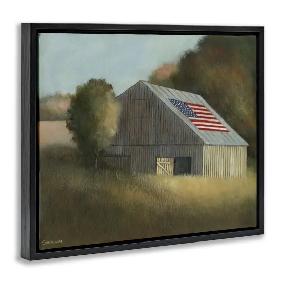 Stupell Industries Peaceful Americana Barn Floating Frame By David Swanagin {3}