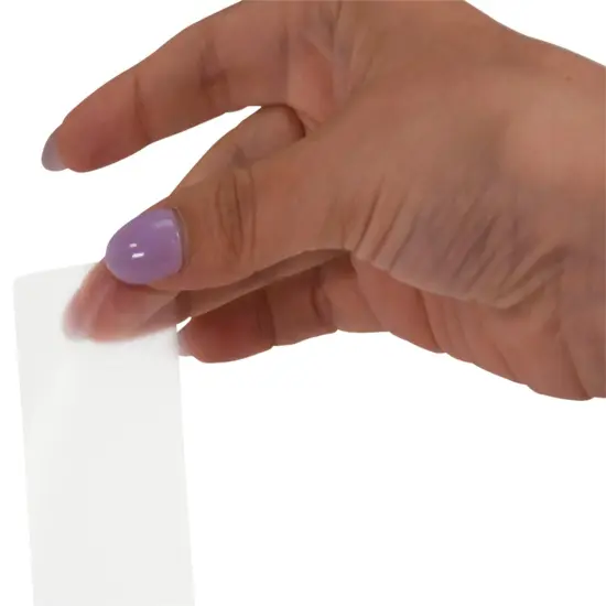 School Smart Vinyl Label Protectors, Round Corner Rectangle, 1-1/2 x 2 Inches, Clear, Pack of 500 {1}