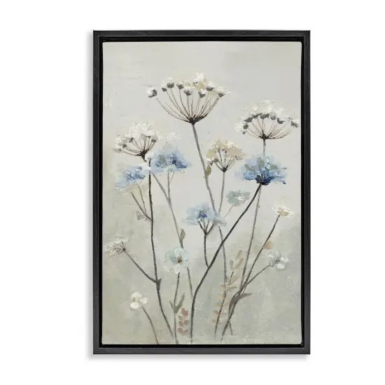 Stupell Industries Neutral & Blue Dandelions Floating Frame By PATRICIA PINTO {1}