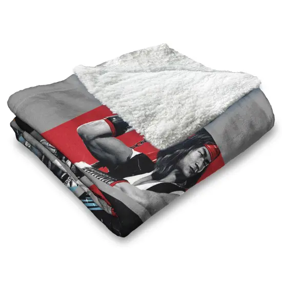 Warner Brothers Mortal Kombat Silk Touch Sherpa Throw Blanket Test Your Might {4}