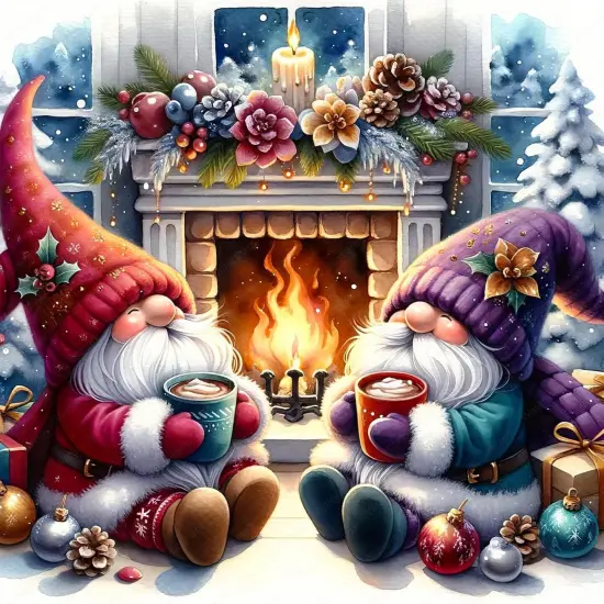 Christmas Gnome Diamond Painting Kits for Adults (14X14Inch) {1}