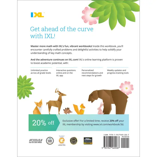 IXL Division 3rd Grade Math Workbook, Mathematics Book for Kids Ages 8-9 Covering Dividing Facts and Properties, Modeling With Multiplication, Word Problems, and More {2}