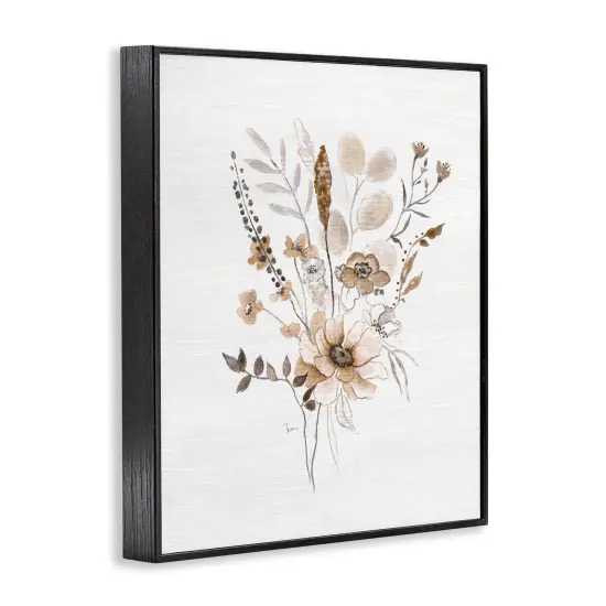 Stupell Industries Subtle Flower Bundle Sprigs Framed Giclee By Janet Tava {3}