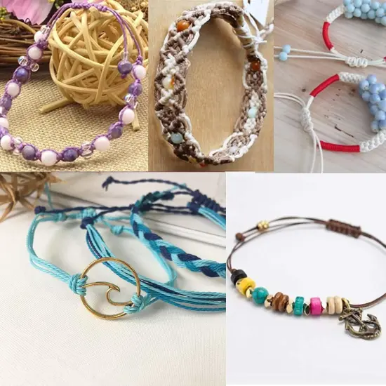 1mm 437 Yards Waxed Polyester Cord Wax Cotton String for Bracelet Making Waxed Thread for DIY Jewelry Making {4}