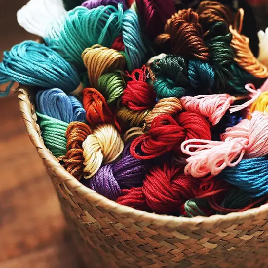 Bracelet String Kits, 50 Colors Rainbow Color Embroidery Thread, Cross Stitch Embroidery Thread, Cotton Thread, Bracelet Yarn, Craft Threads (50 Color) {1}