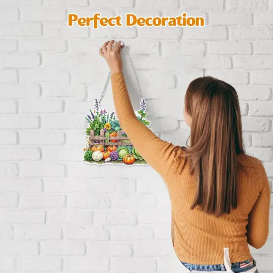 Hanging Diamond Art Painting Farm Pendants Kits for Adults Kids {3}