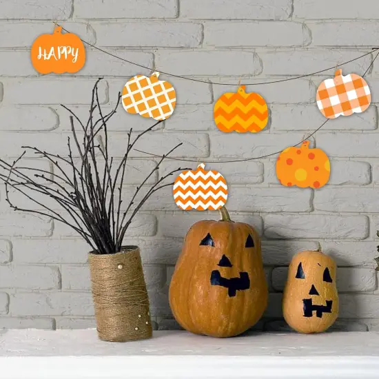 50 PCS Pumpkin Wood Cutouts Unfinished Fall Wooden Cutouts {5}